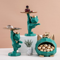Nordic geometric cat storage ornaments living room bedroom Porch restaurant desktop decoration fruit accessories creative tray