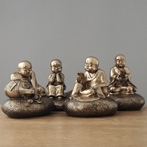 Chinese Zen little monk ornaments living room porch home decorations office tea room shop small furnishings gifts