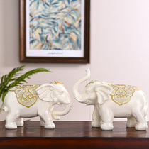 Creative elephant crafts ornaments European living room wine cabinet TV cabinet porch desktop home soft decorations decoration