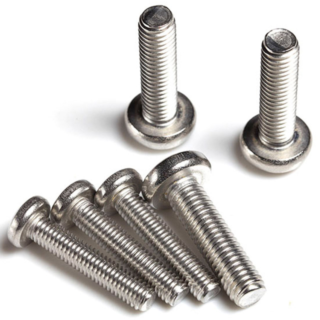 ສະແຕນເລດ 304 ສະແຕນເລດຫົວຮອບ screws cross pan head bolts nuts flat washers M1M2M3M4M5M6M8M10