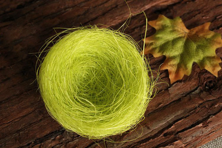 麻丝鸟巢仿真鸟窝酒店创意冷菜菜盘装饰 永生花礼盒填充 拍摄道具