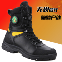 New combat training boots male land boots Forest rescue boots reflective waterproof tactical boots shock absorption training boots combat boots