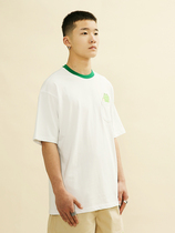 Candymade 21ss NATURE series American loose couple frog contrast printing black and white short-sleeved T-shirt