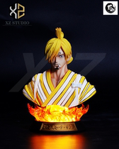 (Li Xiaoxis younger brother) XZ straw hat regiment Three Warring Force and the National Mountain Rule Office with a chest statue