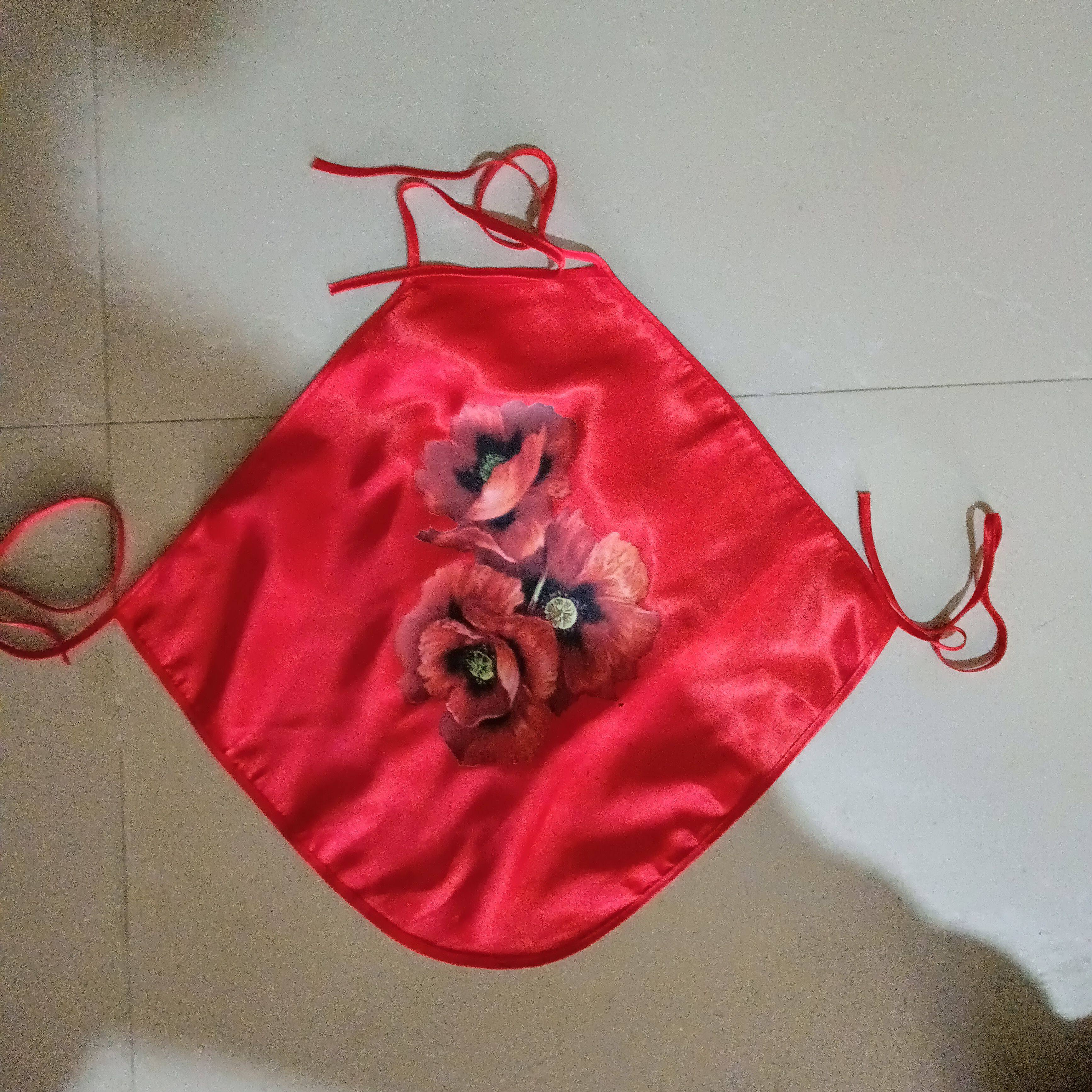 肚兜防丝绸印花内衣诱惑夫妻方便植物花卉古风汉服内搭