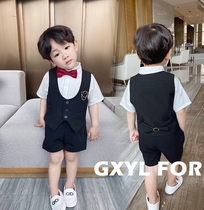 Boy gown flower boy boys baby boys birthday 61 Birthday 61 Acting Suit Piano Walking Show Kindergarten Summer