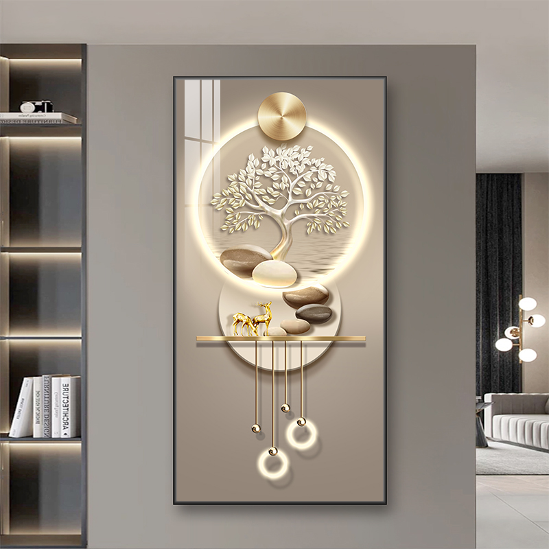 走廊过道墙壁画装饰画入户玄关装饰画挂画玄关现代简约客厅玄关画