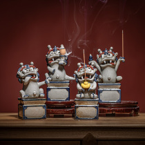 The Twelve brave back incense burner small ornaments aromatherapy creative gifts Chinese style cash line incense burner incense room