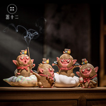 The 12th Monkey King Monkey Desk Small ordre Zodiac Qi Tian Da Sheng Tea Pet Return Dad Birthday Gift