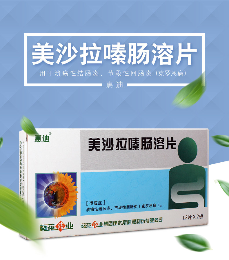 惠迪 美沙拉嗪肠溶片 0.