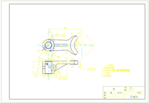 Special fixture design for lathe fork rod parts including CAD drawings and instructions