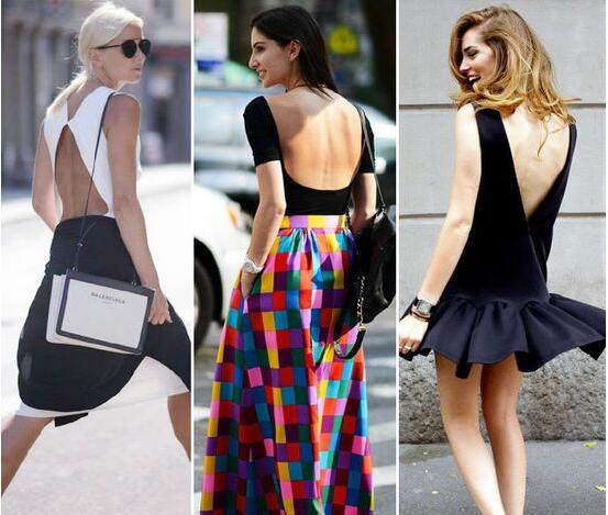 露背装往往袒露出整个背部,虽然性感,似乎也总是让你缺乏安全感,帽吵