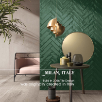 Retro Emerald subway brick Nordic bathroom tile kitchen background wall balcony brick dark green brick long brick