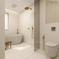 Wai Ji Feng toilet tile Morandi color imitation micro cement brick living room 60 × 120 floor tile toilet wall tile