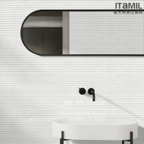 Hot design circle geometry simple vertical stripe tiles floor tiles bathroom kitchen Nordic style wall tiles