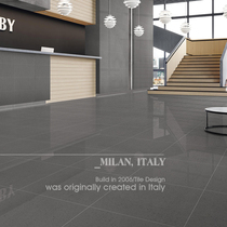 Foshan gray tile terrazzo floor tiles 600x600 hotel shopping mall background wall tiles simple modern toilet