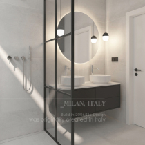 Texture light gray floor tile living room imitation micro cement brick Foshan ceramic floor tile toilet tile matching