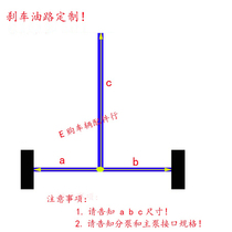 Impact hydraulic brake connector oil circuit customization