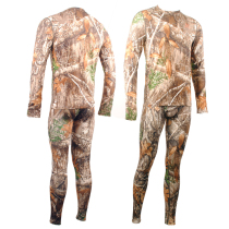 North American hunting mens childrens autumn and winter outdoor quick-drying long sleeve trousers camouflage function underwear suit