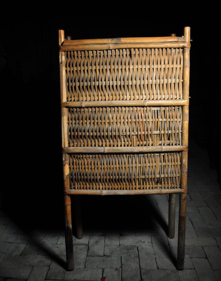 文革老竹器竹子书柜 茶具收纳柜 竹子碗橱竹厨竹制茶室禅意家具