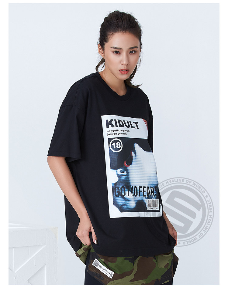 stage 潮牌街头风 杰斗族杂志 潮流 宽松短袖t恤 男女同款 情侣款