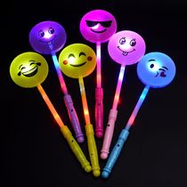 Cartoon Expression Flash Stick) Smiley Face Magic Wand) Gala Performance Bassist Props Stars Fairy Stick Fluorescent Stick