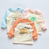 Newborn autumn clothes long sleeve cotton pullover baby casual sweater round neck top Children Baby Cotton Spring Autumn Winter
