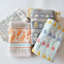 Baby mat six-layer cotton gauze newborn double-sided mattress children baby cart summer air conditioning room soft