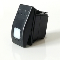 Caravan Yacht 12V Car Retrofit White horn button plate switch self-reset teething-shaped two tranches of new product