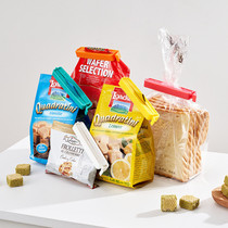 Color sealing clip food bag sealing clip household snack bag fresh-keeping clip milk powder clip sealing clip 5 Pack