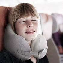 Portable quick press inflatable pillow travel U-shaped protection cervical vertebra pillow pillow plane travel neck protection comfortable and soft