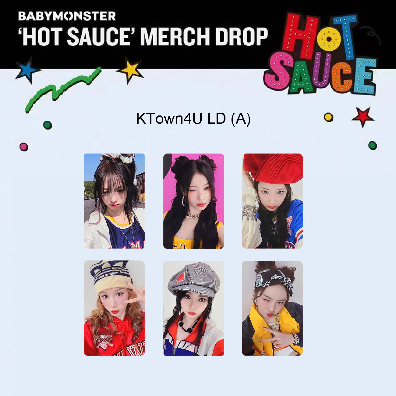 BABYMONSTER ASA セルフィークリアカード トレカ HOTSAUCE BABYMONSTER HOT SAUCE ポップアップ アサ トレカ ラントレ