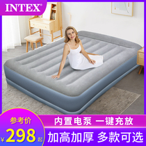 intex Pillowtop Inflatable Bed Home Single Double Height Air Mattress Outdoor Lunch Bed Folding Portable Bed