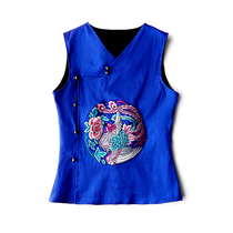 This shore song * Original design shop-Royal Blue Tess Tuanfeng small can shoulder sleep empty