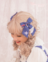 Magic tea party little devilLolita hair accessories bow lolita side clip hair clip KC hair band-spot