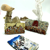 Dunhuang characteristic three-dimensional refrigerator stickers Mogao Grottoes flying creative home decoration tiles 3d elements commemorative small gifts