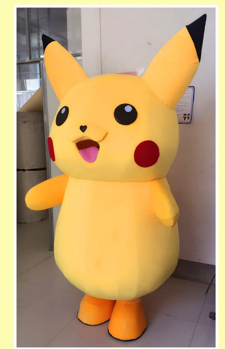 皮卡丘人偶服装成人演出卡通服装cos行走玩偶服装熊本