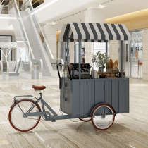 European-style creative stall trolley stall commercial street event display rack mobile vending cart wrought iron food cart
