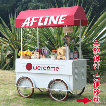 Stalls trolleys entrepreneurship pedestrian streets mobile food dining cars mobile cold drink cars bartending cars coffee milk tea sales cars