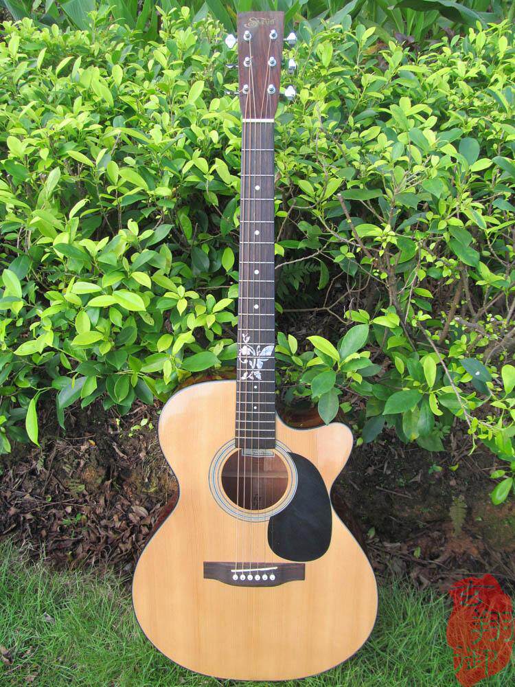 吉他指板贴纸吉他配件琴颈吉他弦钮旋钮吉他护板蝶恋花1