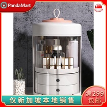 Desktop storage box rotating portable skin care products large drawer dressing table rack Singapore local delivery