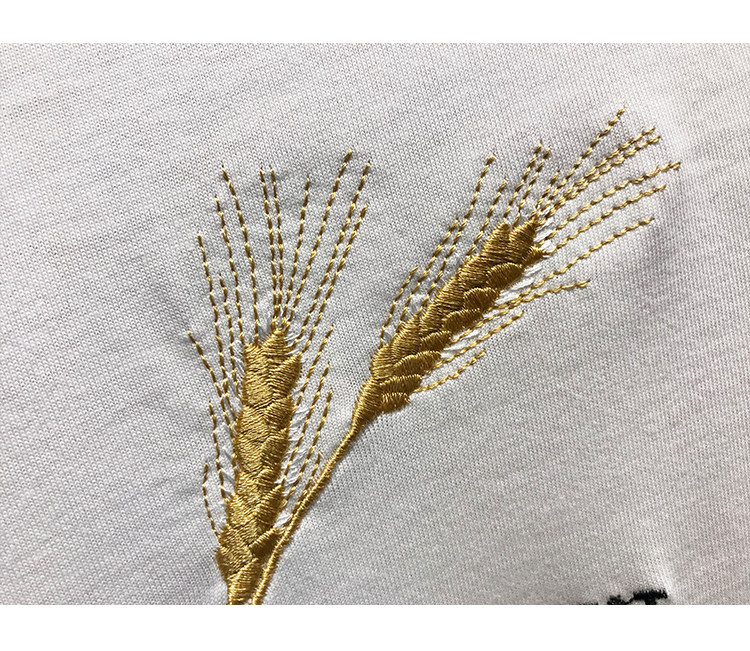 a338/t013#新款夏季短袖男立体麦穗刺绣短袖男生t恤p50-电商基地a338