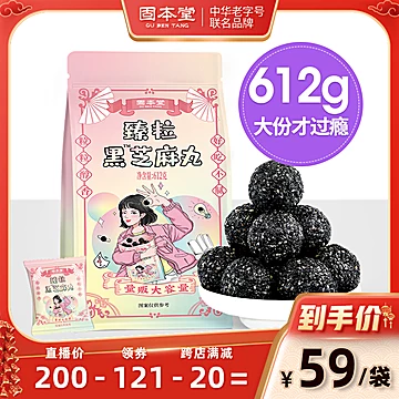 固本堂黑芝麻丸量贩装612g*1袋[121元优惠券]-寻折猪