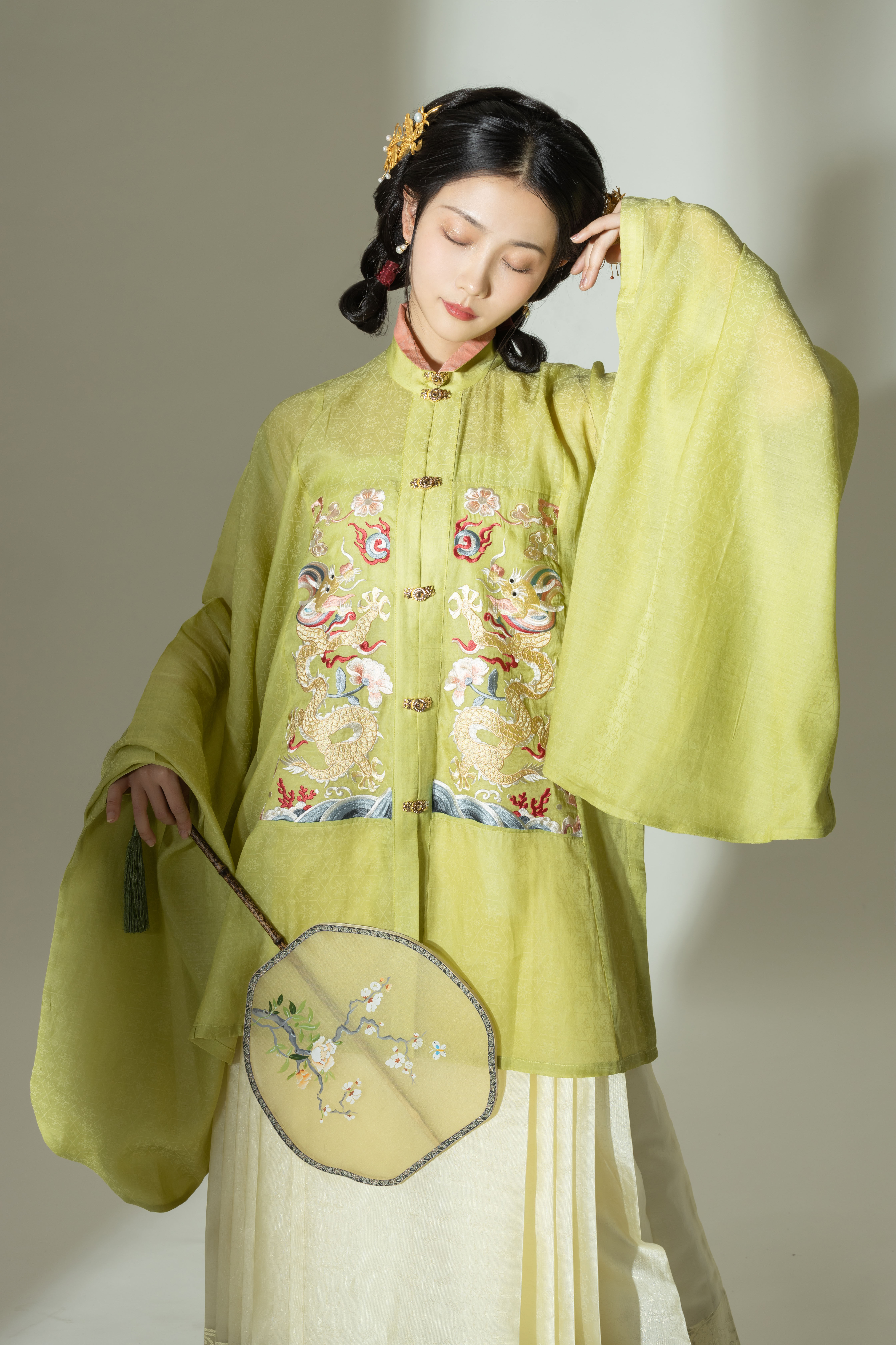 撷芳集明制汉服对襟龙夹衣(11号12点上架)