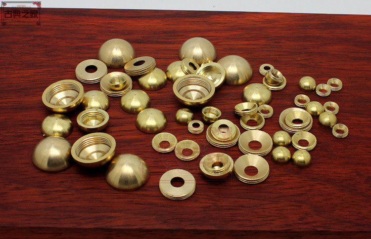 中式仿古纯铜装饰钉帽螺丝钉美观帽复古镜钉装饰全铜古建铜配件