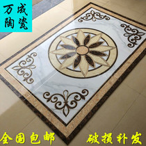 Floor tiles Living room tiles parquet 800X800 entrance European-style dining room carpet tiles puzzle throwing crystal aisle