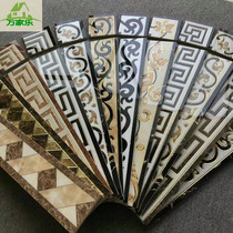 Wave wire tile 15x80 living room aisle skirting board footline gilded plane microcrystalline edge wave playing wire