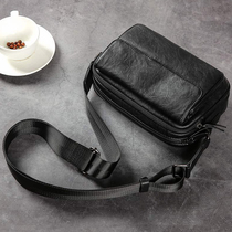 New Cross-Bag Mens Messenger Bag Casual Shoulder Bag Korean Style Trendy Brand Messenger Bag Flip Cover Soft Leather Fashion Small Satchel Bag