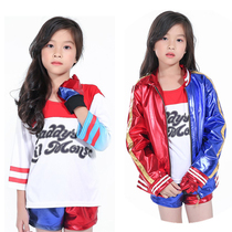 Harley Quin Childrens Halloween Clown Costume Costume Harry Quin Role Play Stage Show