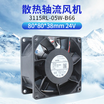 3115RL-05W-B60 3115RL-05W-B60 B66 4 line NMB blower 24V 8038 ACS880 frequency converter cooling fan